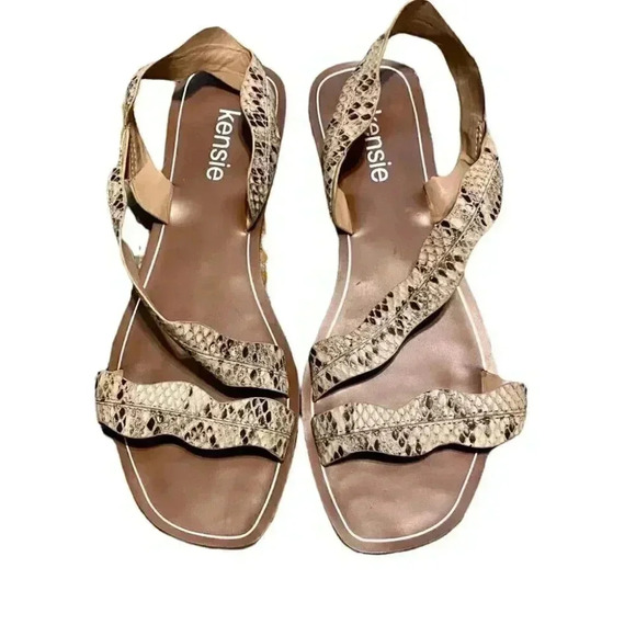 Kensie Snakeskin Sandals - Picture 1 of 9